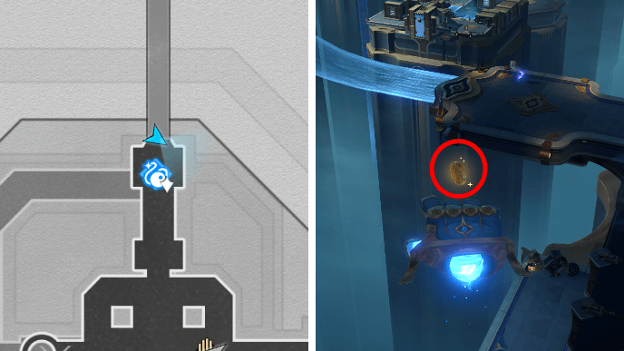 Honkai Star Rail - Universal Matrix Great Tomb of the Nameless Titan - Coin of Whimsy 1 Location
