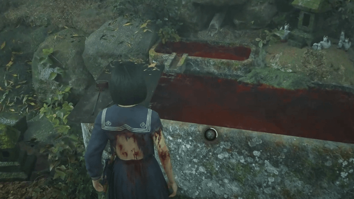 Silent Hill f - Interact with the pool of blood