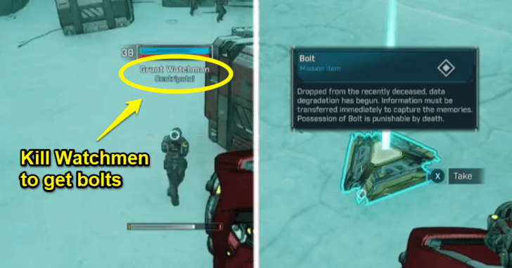Borderlands 4 - Kill Watchmen to Get Bolts