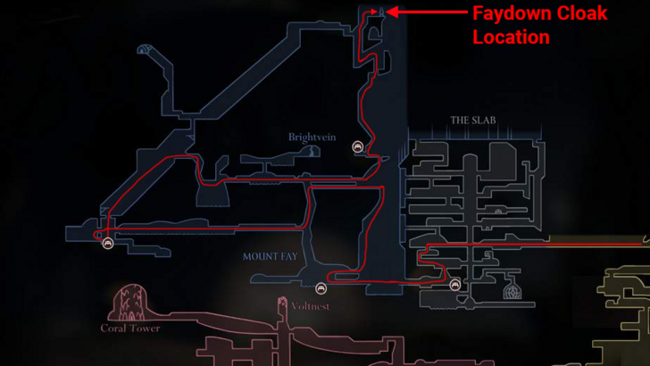 Faydown Cloak (Double Jump) Map Path