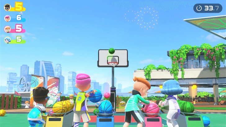 Switch Sports - Basketball Three-Point Contest