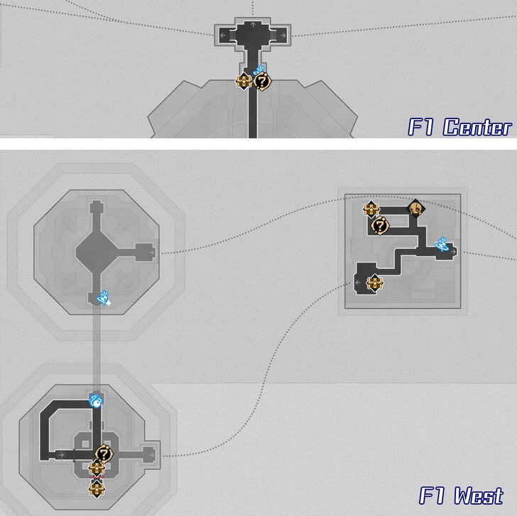 HSR - Universal Matrix F1 Center and West Map