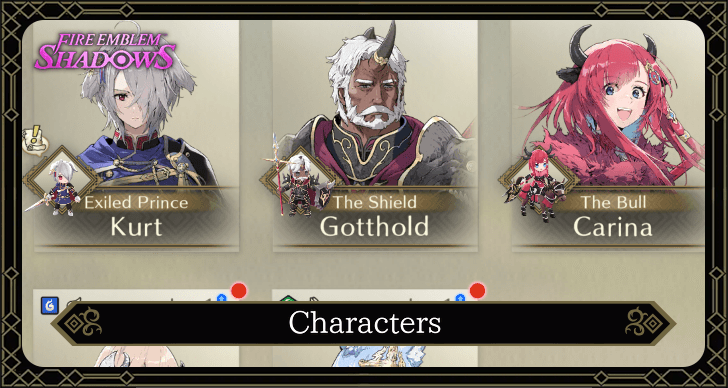 FE Shadows Characters