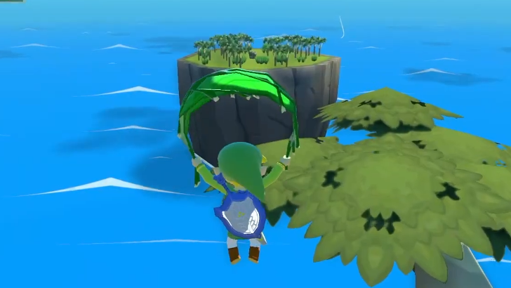 Gliding to the Chest with Treasure Chart 3