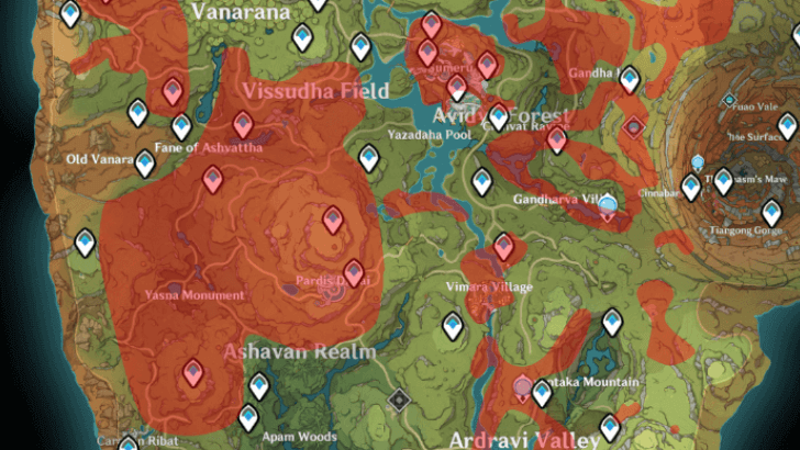 Genshin Impact - Adhigama Wood Full Map