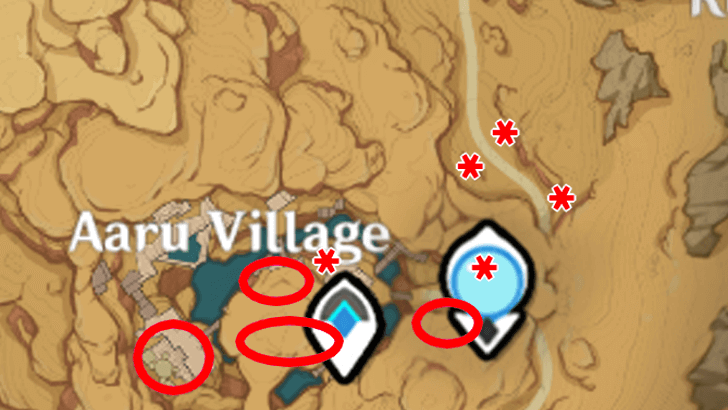 Genshin - Athel Wood Location - Aaru Village