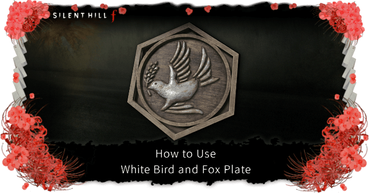 Silent Hill f White Bird and Fox Plate