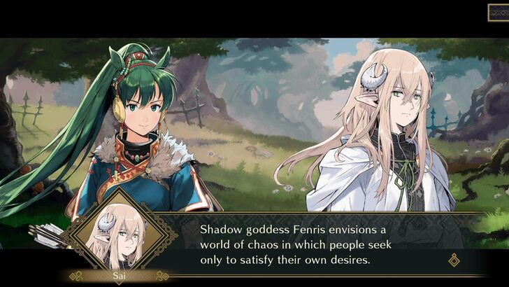 Fire Emblem Shadows Lyn Talking With Sai