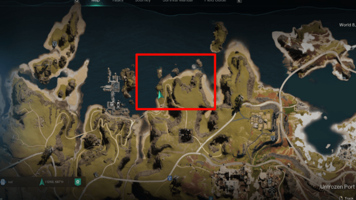 East of Furkur Harbor Map