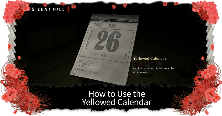 Silent Hill f  Yellowed Calendar