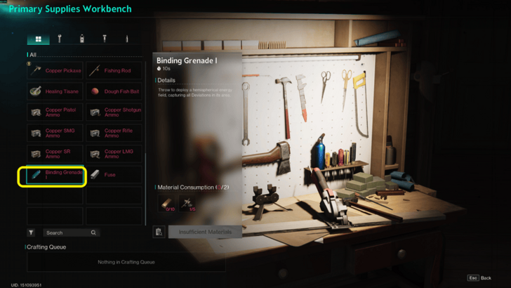 Once Human - Binding Grenade SCP