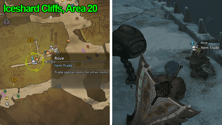 Talk to Rove in Iceshard Cliffs