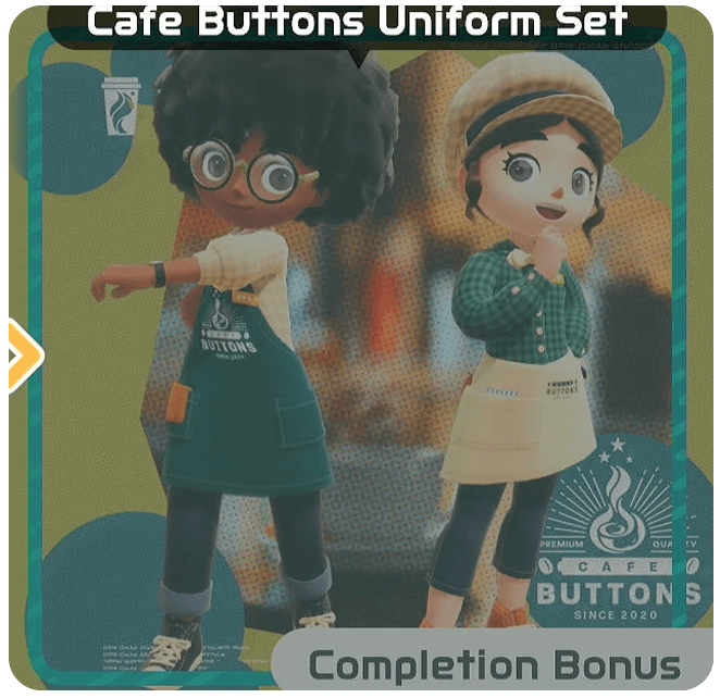 Cafe Buttons Uniform Set