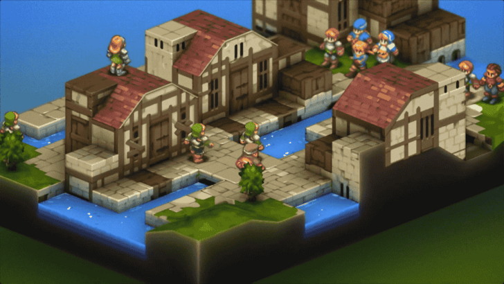 Final Fantasy Tactics - Magick City of Gariland Field View