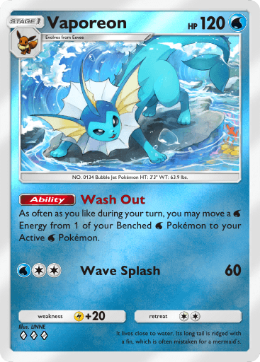 Pokemon TCG Pocket - A4b 100 Vaporeon