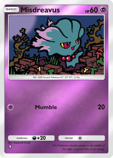 Pokemon TCG Pocket - A4b 162 Misdreavus