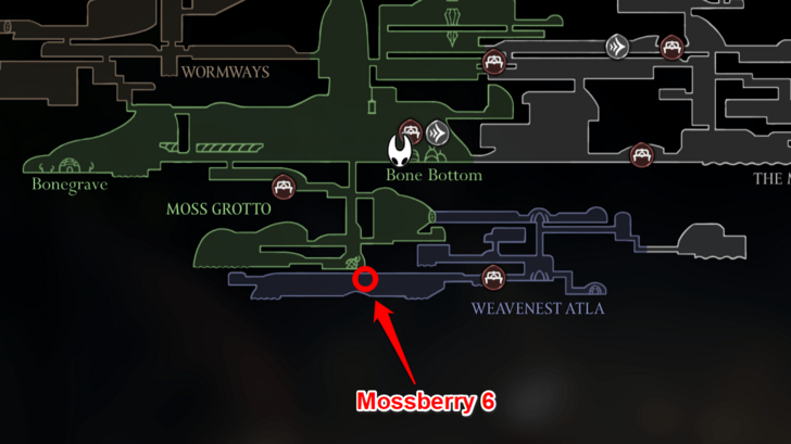 Mossberry 6 Map Location