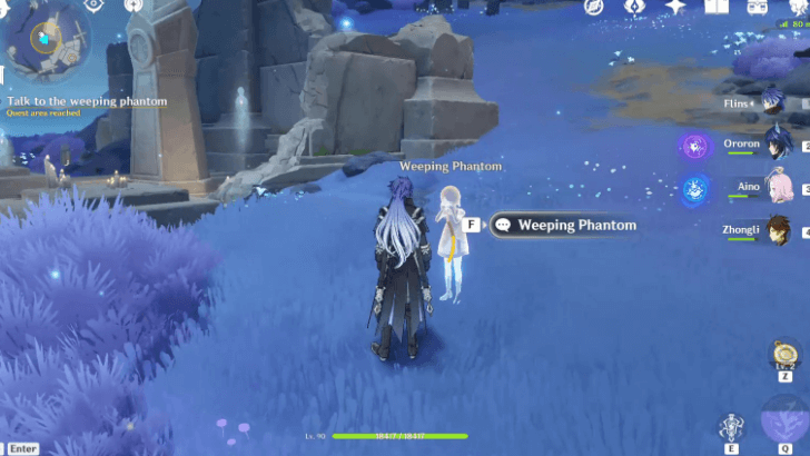 Genshin - Talk to the Weeping Phantom again