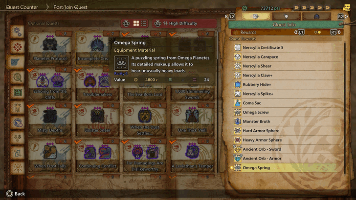 Incomplete Creation Omega Spring