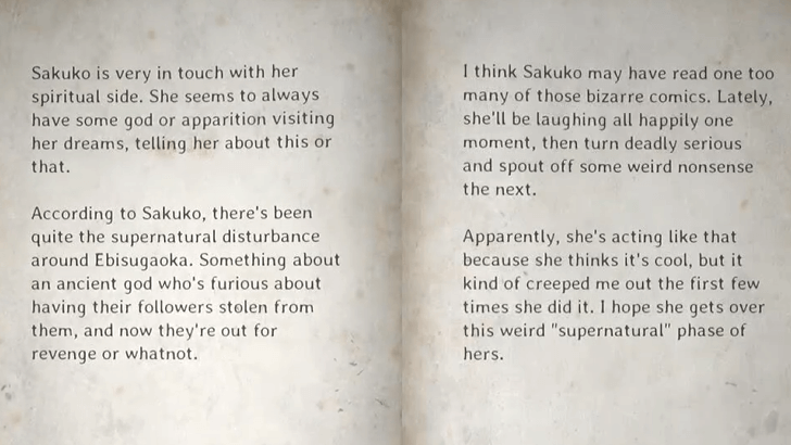 Sakuko Journal Entry Page 2