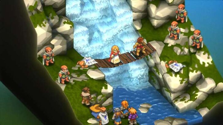 Final Fantasy Tactics - Zeirchele Falls Field View