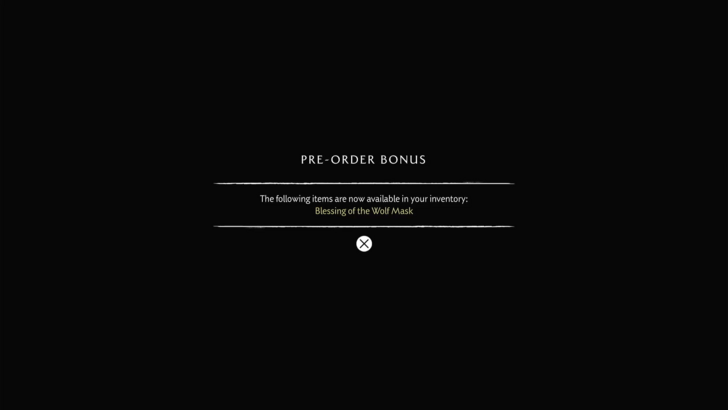 Preorder Bonus