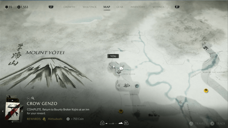 Mount Yotei Shrine Map Image