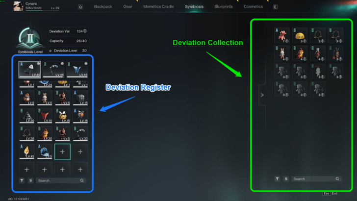 Once Human - Symbiosis Deviation Register