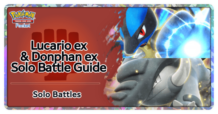 Pokemon TGC Pocket - Lucario ex & Donphan ex Deck (Deluxe Pack ex) Deck Build and How to Play