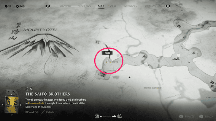 Ghost of Yotei - Yotei Six Ronin Location