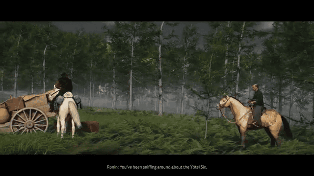 Ghost of Yotei - The Yotei Six Approached by Ronin