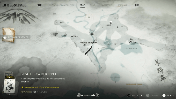 South of Hilltop Watchtower Near Windy Meadow - Black Powder Ippei Location