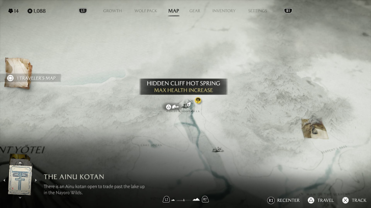 Hidden Cliff Hot Spring Map Image