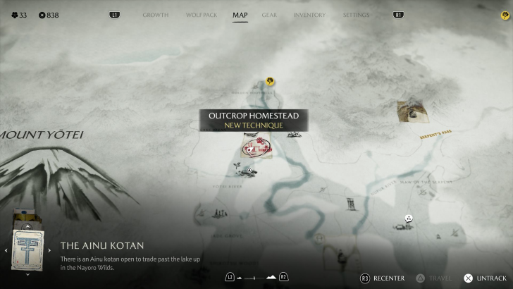 Outcrop Homestead Altar Map Image