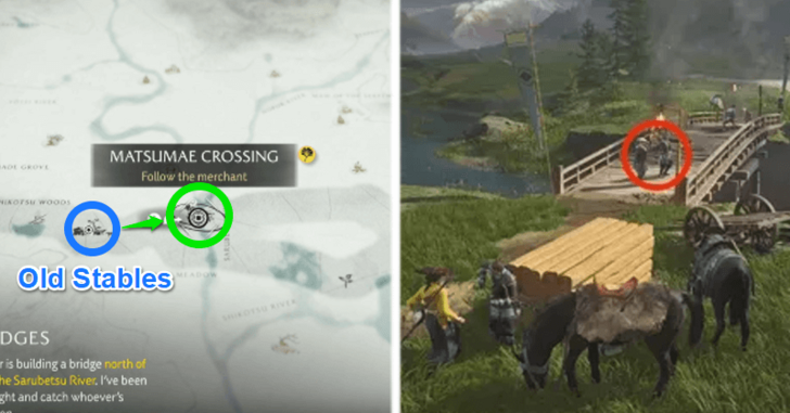 Talk to the Commander at the Matsumae Crossing