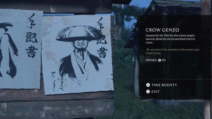 Crow Genzo Bounty Board