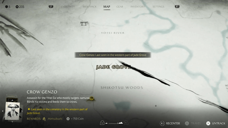 Crow Genzo Jade Grove Map