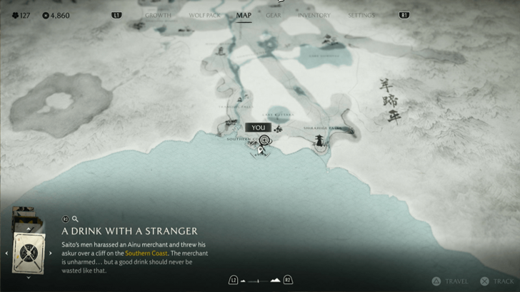 Southern Coast Pillar Map Image