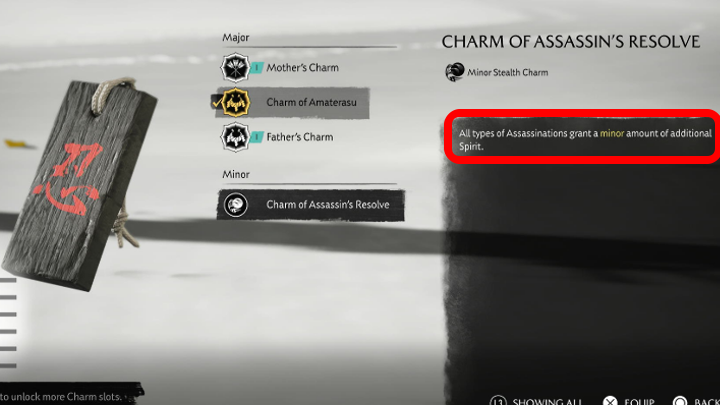 Charm of Assassins Resolve