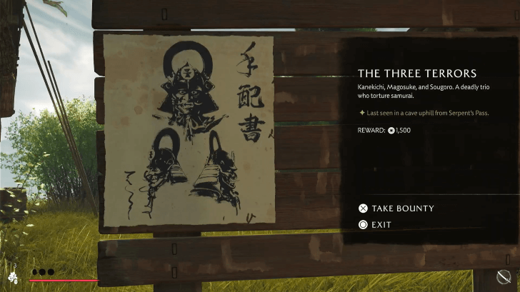 The Three Terrors Bounty