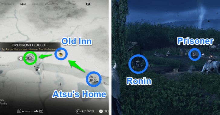 Speak With the Ronin in the Riverfront Hideout