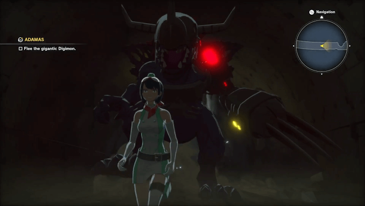 MetalGreymon chase scene