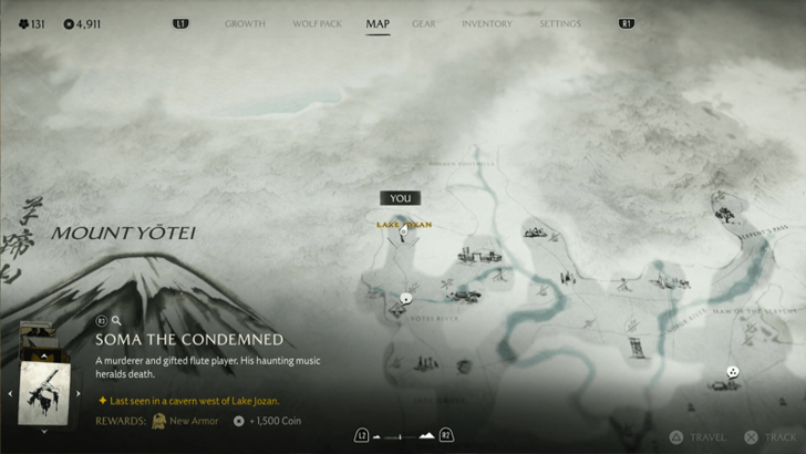 Chasing Frogs Sumi-e Map Image