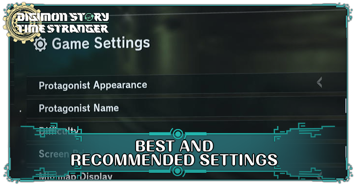 Digimon Story Time Stranger Best and Recommended Settings