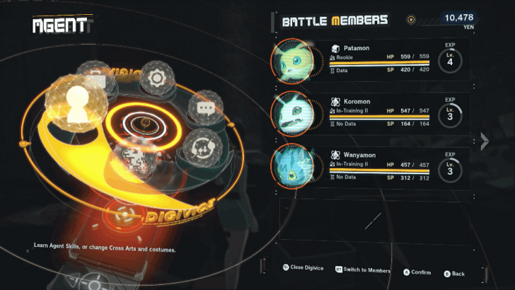 Agent Digivice Screen