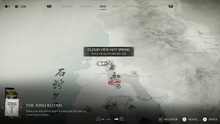 Cloud View Hot Spring Map Image