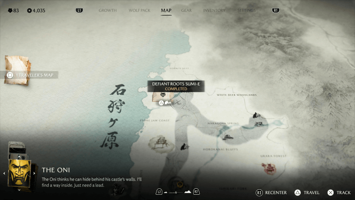 Defiant Roots Sumi-e Map Image