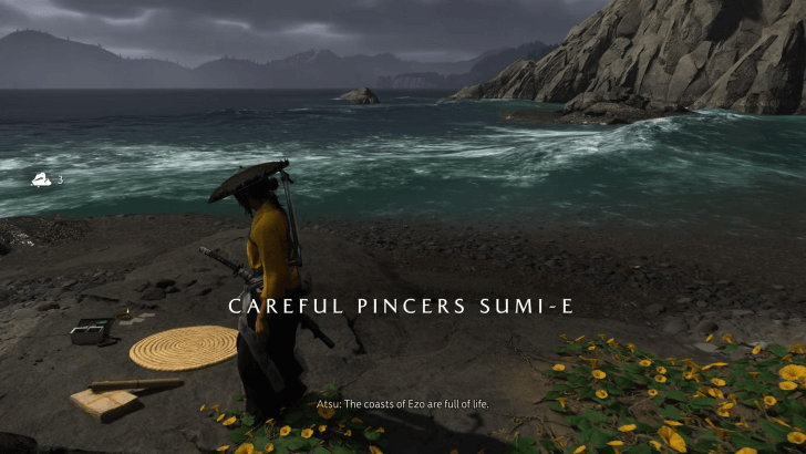 Careful Pincers Sumi-e