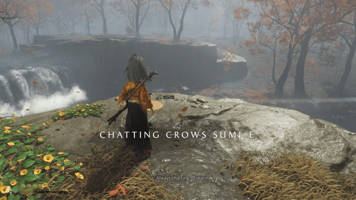 Chattering Crows Sumi-e