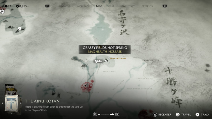 Grassy Fields Hot Spring Map Image